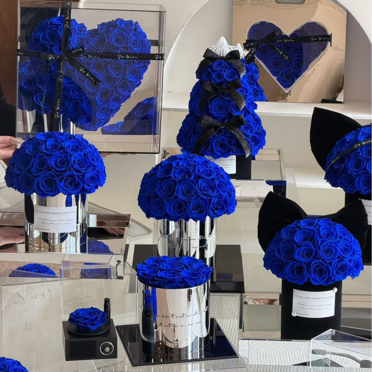 Royal Blue Rose Box