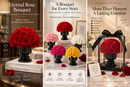 Eternal rose bouquet in a luxury gift box