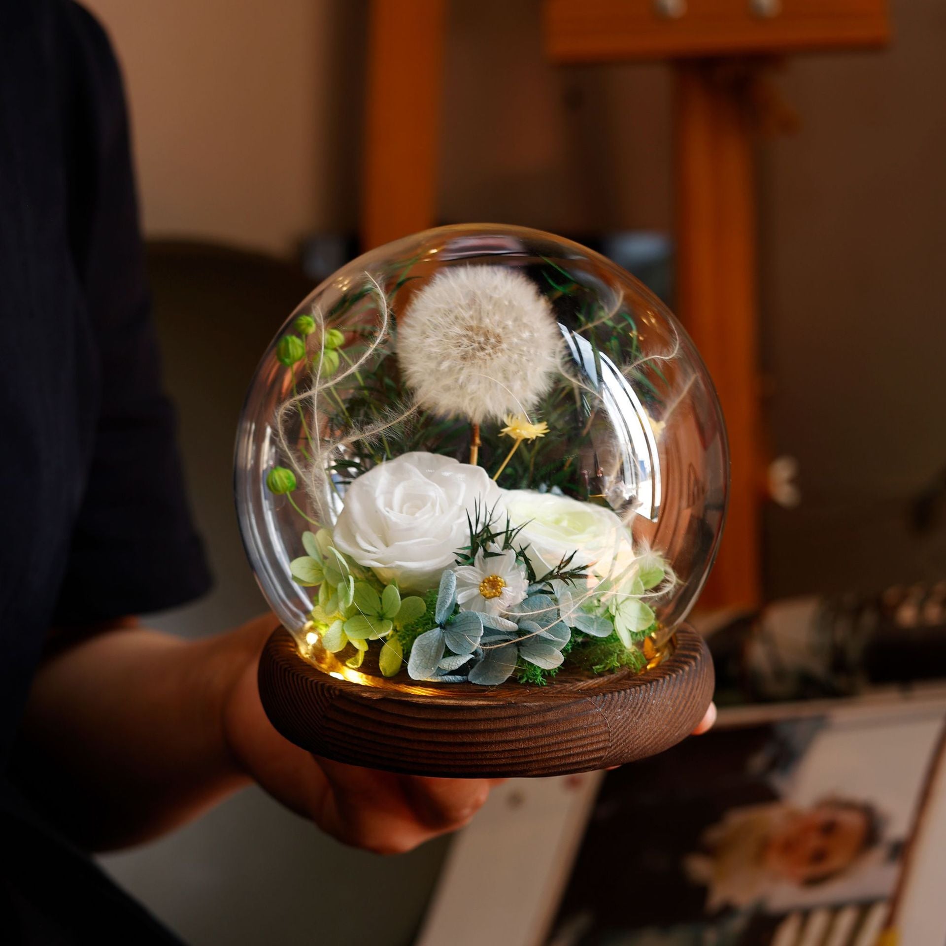 Preserved Dandelion Eternal Wish Flower Valentine Gift